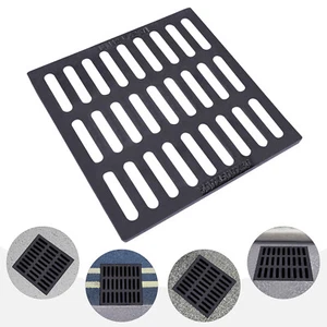 Cast Iron Sewer Grate Drain Catch Basin Cover Strainers Trench Drainage Outdoor - Picture 1 of 11
