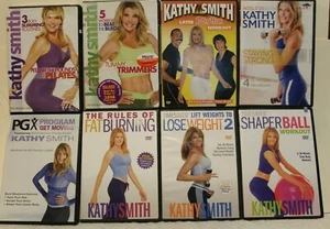 8 Kathy Smith workout DVD lot Pilates ageless staying strong fat burning shaper - Picture 1 of 10