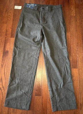 De Colección Deadstock Nuevo Con Etiquetas Polo Ralph Lauren Hombres Lana Franela Pantalones 33x32 Foto 1 de 4