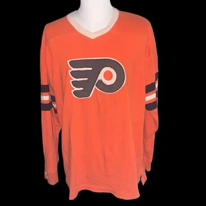 MITCHELL & NESS PHILADELPIA FLYERS HOCKEY THROWBACK PULLOVER SHIRT XXL 2XL EXCEL - Picture 1 of 7