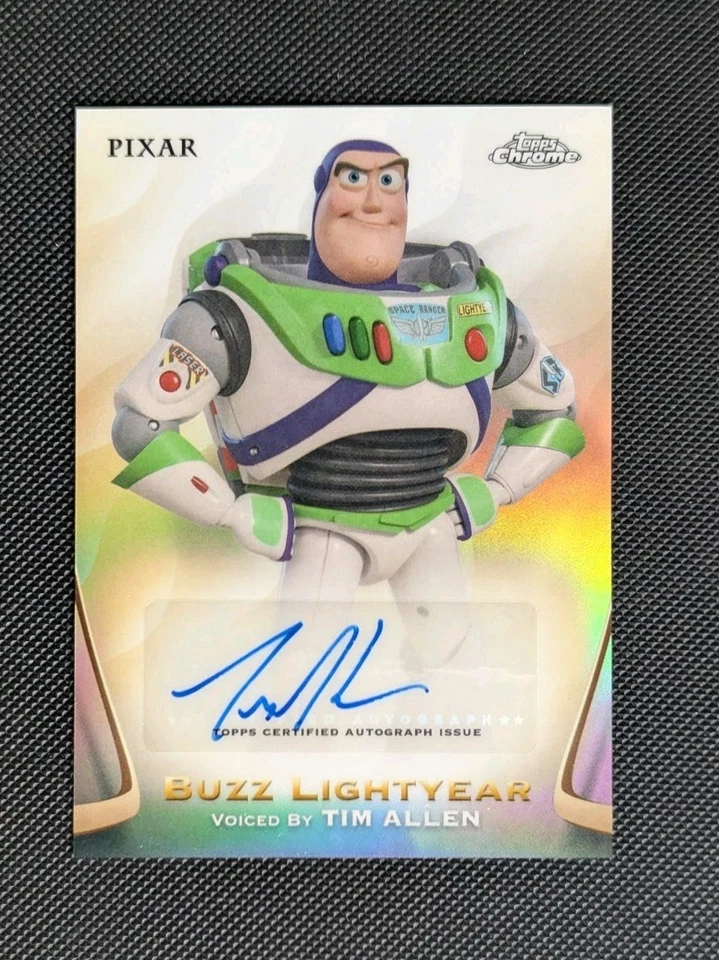 2025 Topps Chrome Disney BUZZ LIGHTYEAR Voiced By TIM ALLEN AUTO Autograph SSP - Image 1 of 4