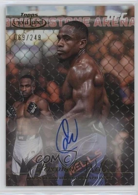 2024 Topps Gold Label UFC Gold Label Auto 69/249 Jeremiah Wells #GLA-JWE - Image 1 of 3