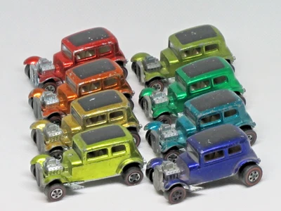 Redline Hot Wheels - Classic 32 Ford Vicky - Rainbow Lot of 8 - Image 1 of 4