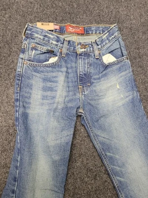 Arizona Jean Co Jeans Boys 14 Straight Leg Distressed Medium Wash Denim Pants - Image 1 of 4