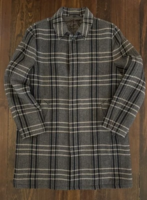 Abrigo de coche Jcrew Ludlow, marrón espiga a cuadros - 42 (grande) Foto 1 de 4