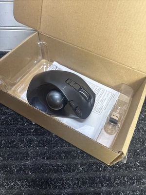 ELECOM EX-G Trackball Mouse, 2.4GHz USB Wireless Ergonomic Design Thumb Control - Image 1 of 4