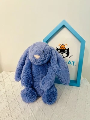 Jellycat Bashful Bunny Bluebell Plush Stuffed Animal Rare VHTF 11.5” Retired - Image 1 of 4