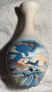 Vintage Large 12” Tall Nemadji Pottery Vase Signed - Picture 1 of 4
