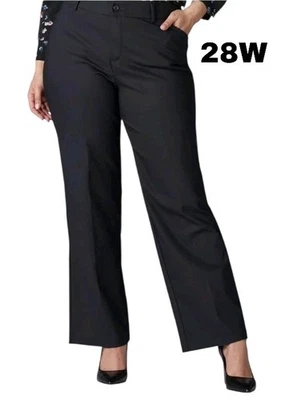 Lee's Women's Plus Size Ultra Lux W/Flex Motion Regular Fit Trouser Pants Sz 28W - Image 1 of 4