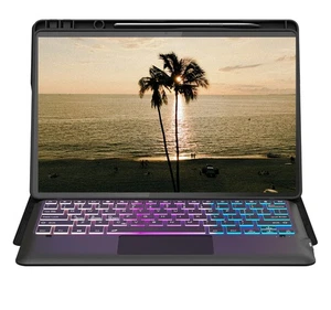 Lenovo Tab Keyboard/Trackpad/Case -12.7"- 2025 - Backlit - PU Leather- Black - Picture 1 of 5