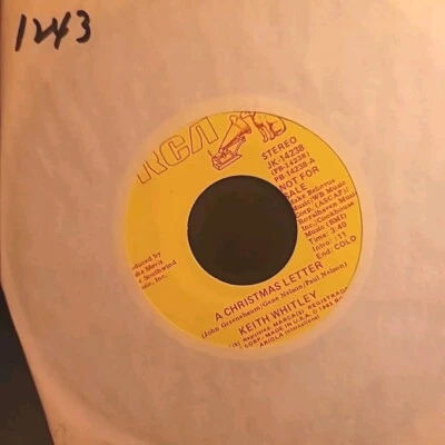 Keith Whitley - There's A New Kid In Town / A Christmas Letter 45 1990 - Image 1 of 4