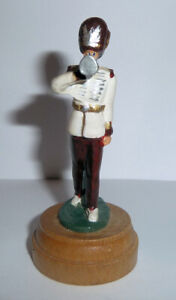 Toy Soldier England British Bugler On Wood Stand DONALD KOHLMAN