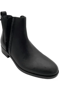 Rockport Leather Ankle Boots Larkyn Chelsea Coffee Black - Picture 1 of 3