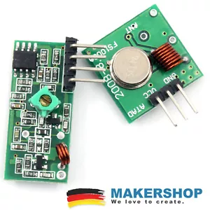 433 Mhz Sender Empfänger RF Funk Modul FS1000A xy-mk-5v Arduino Raspberry Pi - Bild 1 von 5