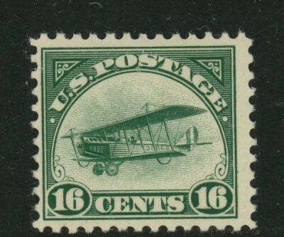 USA Scott # C2 F-VF OG NH MNH Fresh Color 16c BOB Air Mail US Stamp cat $120 - Image 1 of 2