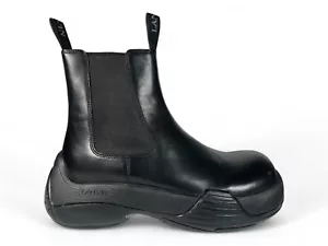 Lanvin Black Leather Flash-X Bold Chelsea Boots Size US 12, EU 45 - Picture 1 of 5