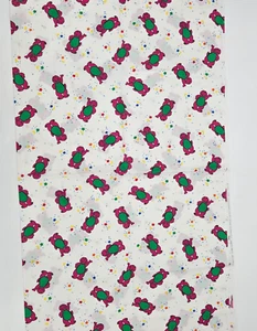 Vintage Barney Fabric Uncut 44 x 44 Inches 1999 The Lions Group 1 1/5 Yards - Picture 1 of 8