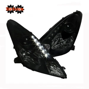 For 2000-2005 Toyota Celica Black Smoked Housing Projector Headlights LED Strip - Picture 1 of 3