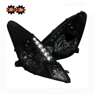 For 2000-2005 Toyota Celica Black Smoked Housing Projector Headlights LED Strip - Image 1 of 3