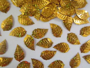 50 Aplicación Parche ORO Lentejas Elegante Patrón Borde Costura 2,2cm - Imagen 1 de 4