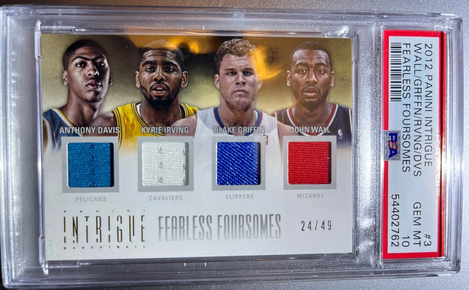 2012 Intrigue Fearless Foursomes ROOKIES IRVING, AD WALL GRIFFIN RARE /49 PSA 10 - Image 1 of 2
