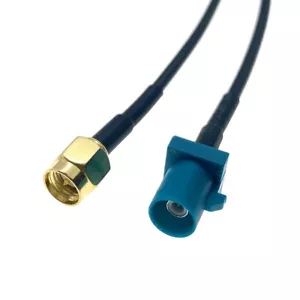 SMA Male to Fakra Z Male Extention RG174 Coaxial Cable Pick Your Length - Picture 1 of 7