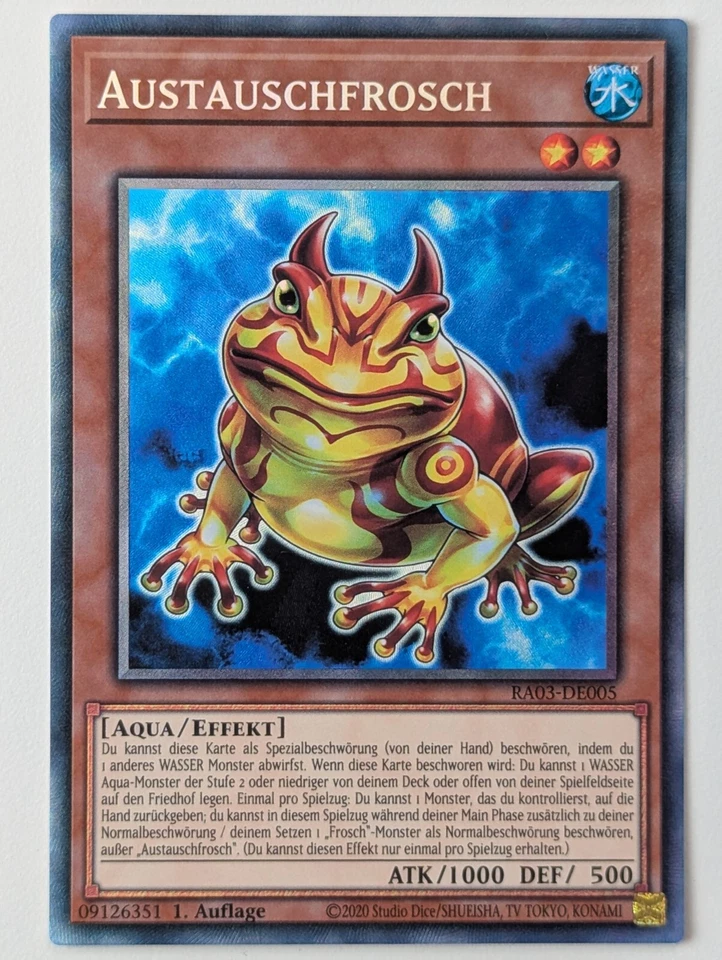 Austauschfrosch RA03-DE005 Collectors Rare DE NM YUGIOH - Bild 1 von 1