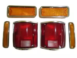 Chevrolet Truck Tail Lights Front Side Marker Trim Bezel 73 74 75 76 77 78 79 80 - Foto 1 di 10