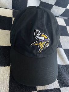 '47 Brand NFL Minnesota Vikings Blkack w/Logo Adjustable Hat Football Cap!