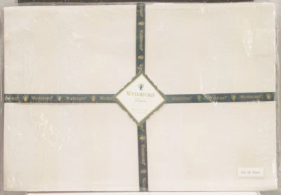 WATERFORD VERMEIL STRIPE MOONSTONE COLOR SET OF 4 PLACEMATS SIZE 13" x 19" NWT - Image 1 of 3