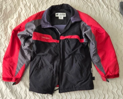Columbia Convert Abrigo de Invierno Rojo Negro Gris Para Hombre Mediano Esquí Snowboard Chaqueta Foto 1 de 3