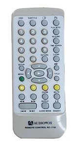 AUDIOVOX Remote Control Only RC-1730 For Portable DVD Player with Battery - Picture 1 of 12