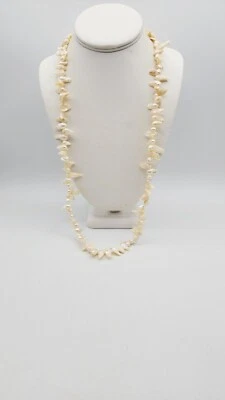 Collar concha de perlas de agua dulce 28" Foto 1 de 4