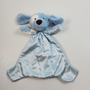 Gund Baby Blue Huggybuddy Spunky Puppy Dog Security Blanket Lovey Plush Satin