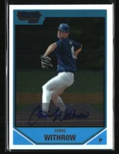 Chris Withrow 2007 Bowman Chrome #BDPP119 AU Baseball Card