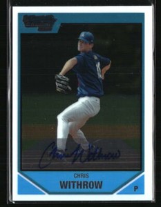 Chris Withrow 2007 Bowman Chrome #BDPP119 AU Baseball Card