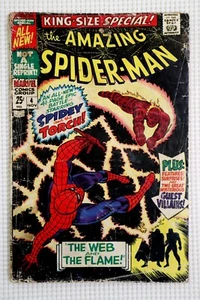 1967 Marvel Comics Amazing Spider-Man Annual 4: Human Torch/Mysterio/Wizard/POOR - Bild 1 von 18