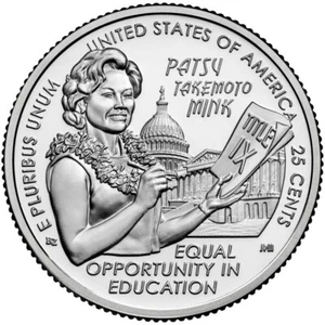 2024 S Proof Patsy Takemoto Mink American Women Quarter *IN STOCK* - Picture 1 of 1