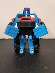 Transformers Rescue Bots Optimus Prime Blue Snowplow Hasbro 2017 - Picture 1 of 12