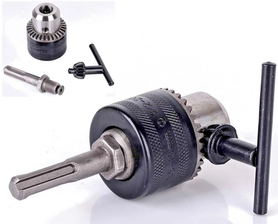 XM Mandrino Per Trapano A Cremagliera 13MM + Adattatore SDS Plus