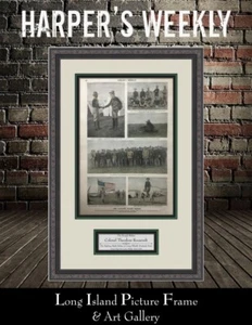 Leslie's Weekly Col Roosevelt Original 1898 Zeitung mit Gravur individuell gerahmt - Bild 1 von 4