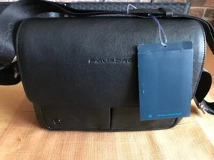 PIQUADRO Black Square Umhängetasche Tablet Shoulder BagTasche Nero NEU ETIKETT - Bild 1 von 8