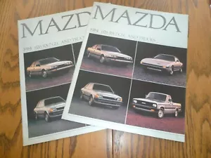 Mazda RX-7 626 1984 GLC y camionetas folleto de ventas - vintage - dos por un precio - Imagen 1 de 7