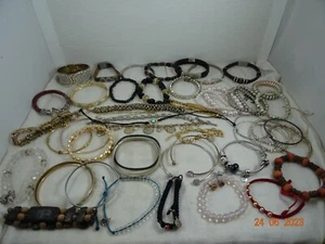 Fashion Bracelets Lot of 63 pcs Different styles & sizes - Picture 1 of 15