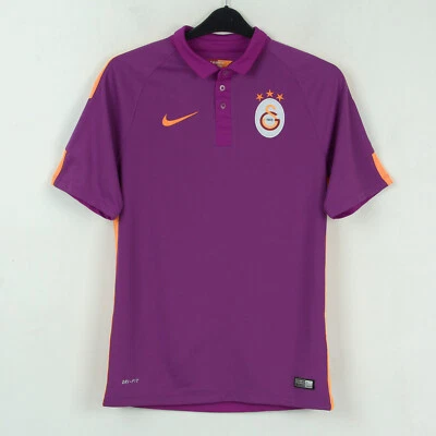 Galatasaray Nike Mens S Football Soccer Polo 3rd Kit Jersey 2014 2015 Shirt Top - Image 1 of 4