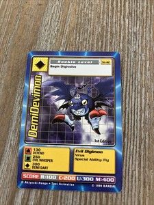 DemiDevimon 1999 First Edition Digimon Card ⭐️Mint⭐️