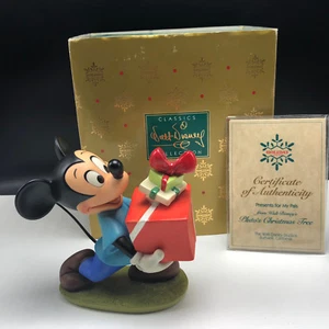 WALT DISNEY WDCC FIGUR Plutos Weihnachtsbaum Mickey Mouse Geschenk Gift Statue - Bild 1 von 6