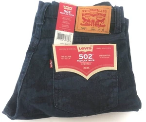 BOYS LEVI'S 502 REGULAR TAPER STRETCH JEAN DARK WASH SZ14R 27 X 29 NEW WITH TAGS - Picture 1 of 1