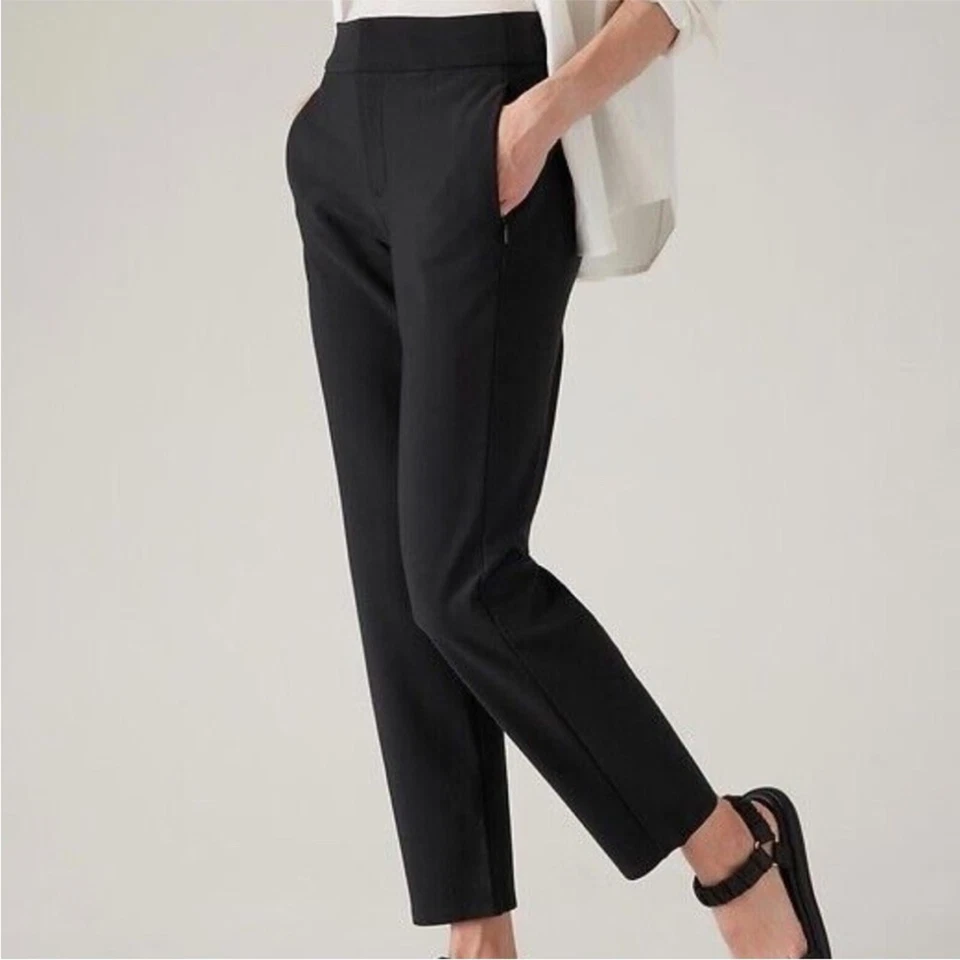 Athleta Stellar Trouser Pant size 12 in Black - Image 1 of 4
