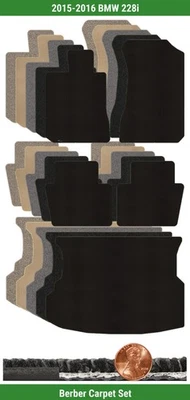 Juego de alfombrillas bereber personalizadas Lloyd para BMW 228i 2015-2016 (5 piezas) #P8 Foto 1 de 4